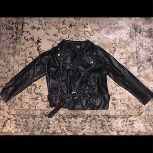 Faux leather jacket